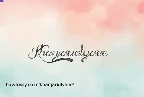 Khanjariolyaee