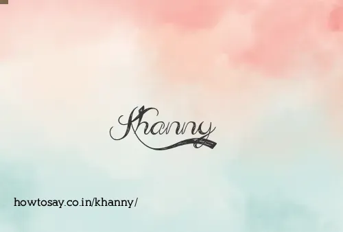 Khanny