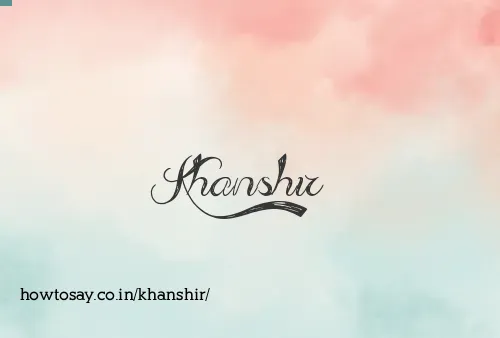 Khanshir