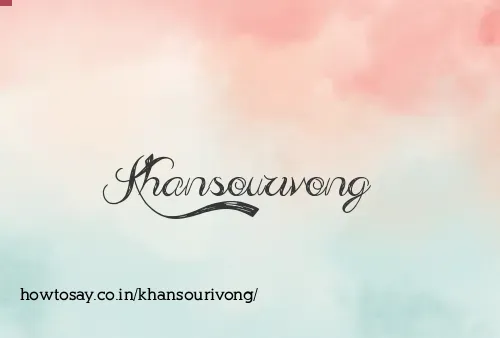 Khansourivong