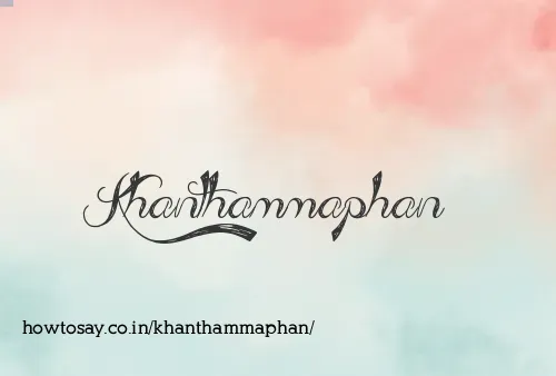 Khanthammaphan