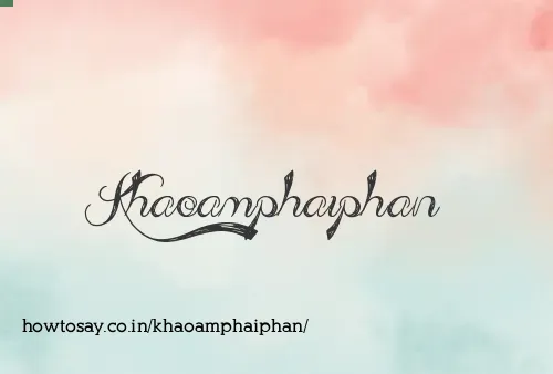 Khaoamphaiphan