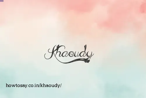 Khaoudy
