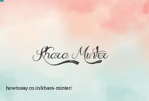 Khara Minter