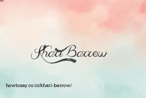 Khari Barrow