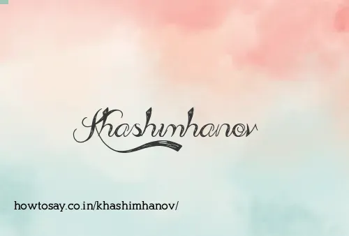 Khashimhanov