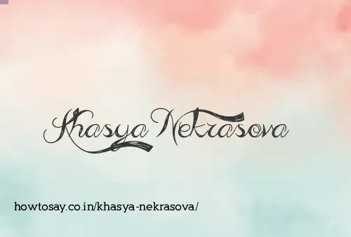 Khasya Nekrasova