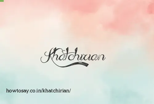 Khatchirian