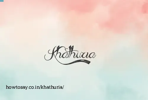 Khathuria