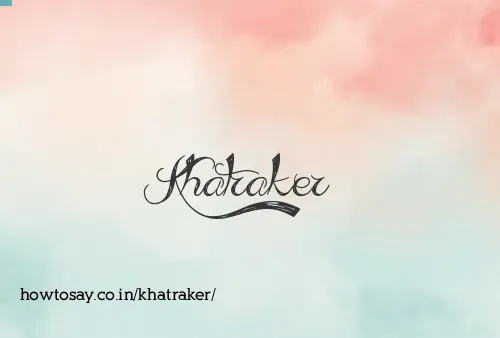 Khatraker