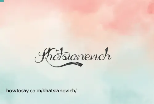 Khatsianevich