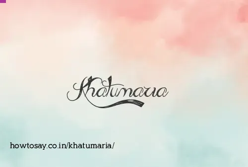 Khatumaria