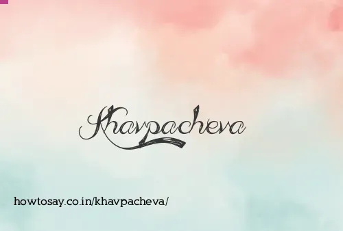 Khavpacheva