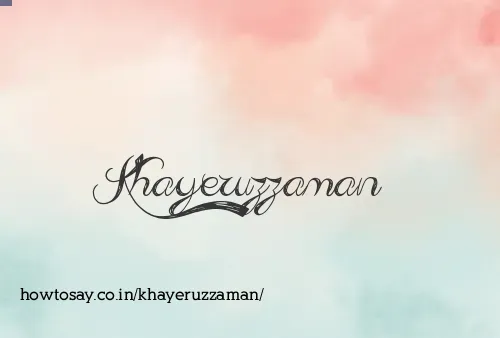 Khayeruzzaman