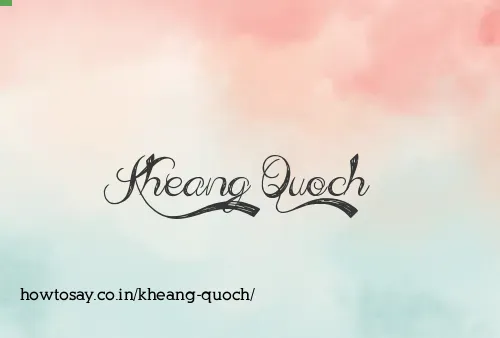 Kheang Quoch