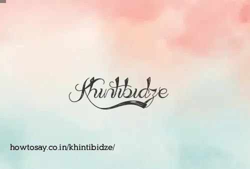 Khintibidze