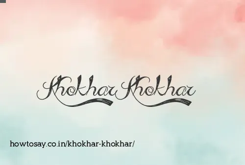 Khokhar Khokhar