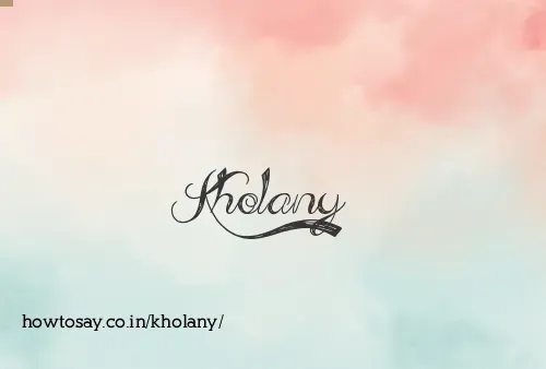 Kholany