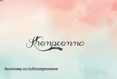 Khompromma