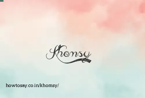 Khomsy