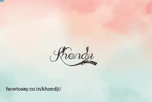 Khondji
