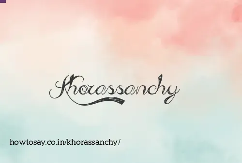 Khorassanchy