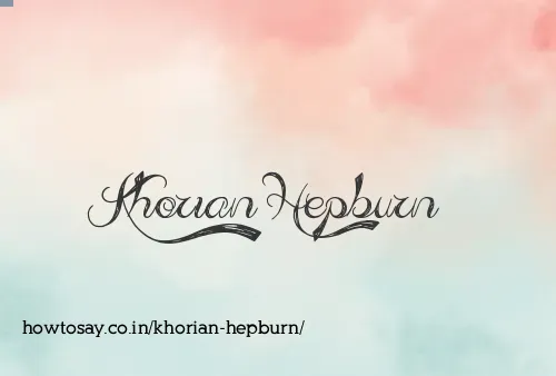Khorian Hepburn