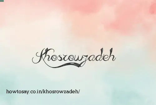 Khosrowzadeh