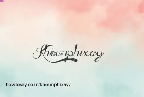 Khounphixay