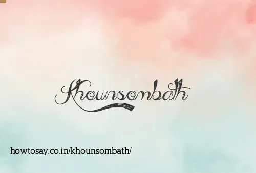 Khounsombath