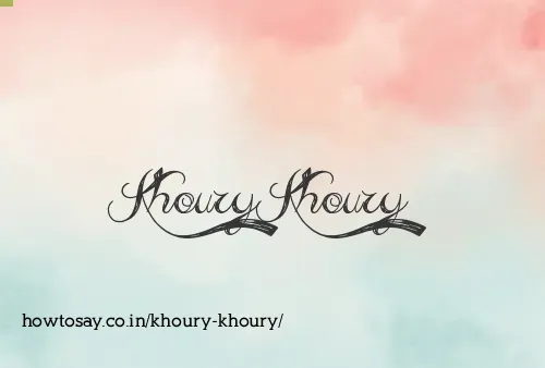 Khoury Khoury