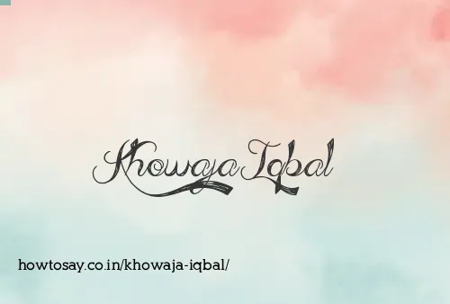 Khowaja Iqbal