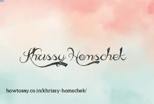 Khrissy Homschek