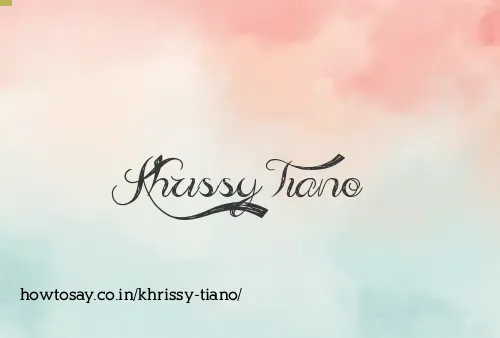 Khrissy Tiano