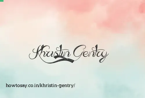 Khristin Gentry