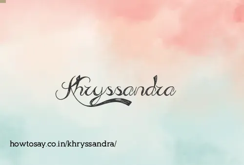 Khryssandra