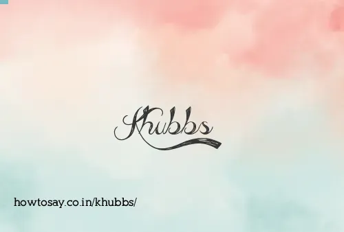 Khubbs