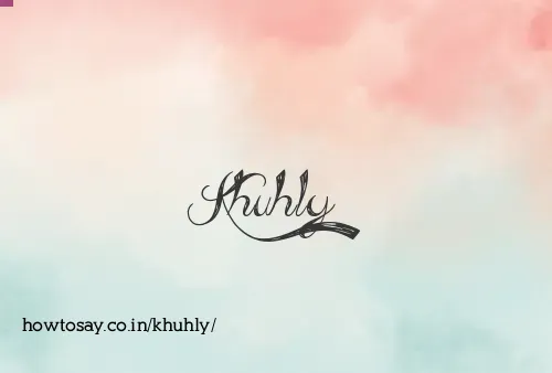 Khuhly