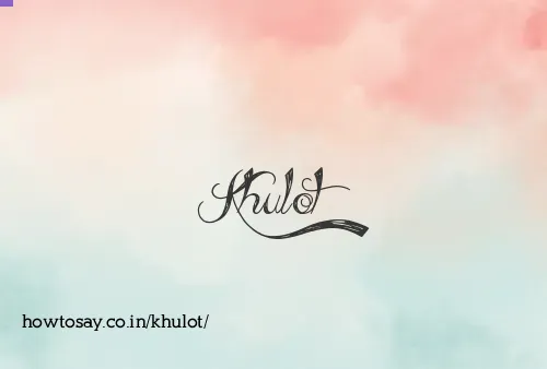 Khulot