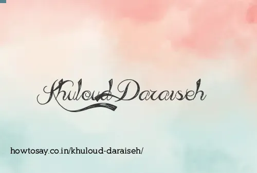Khuloud Daraiseh