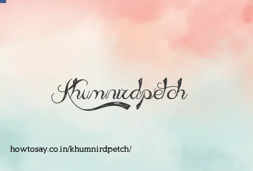 Khumnirdpetch