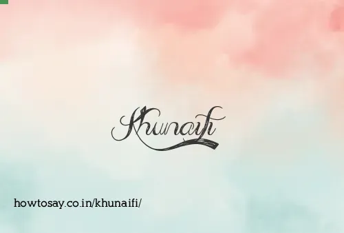 Khunaifi