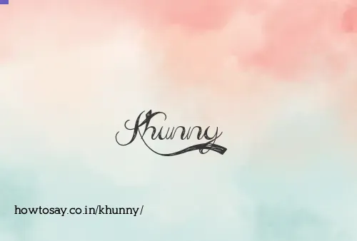 Khunny