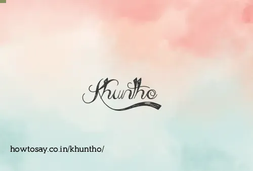 Khuntho