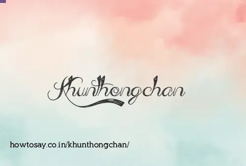Khunthongchan