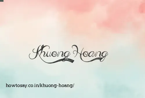 Khuong Hoang