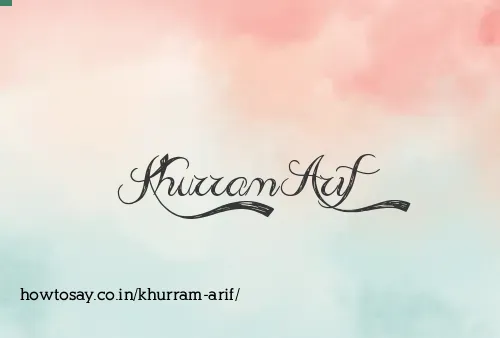 Khurram Arif