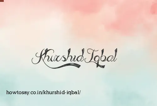 Khurshid Iqbal