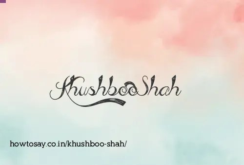 Khushboo Shah