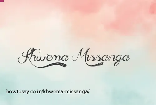 Khwema Missanga